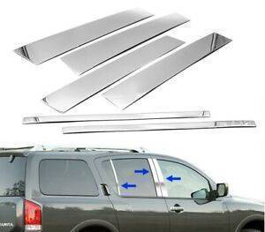 Pillar Post Trims-Chrome-2004-2010 Infiniti QX/2005-2015 Nissan Armada|Black Horse Off Road