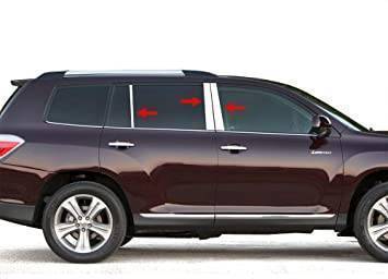 Pillar Post Trims-Chrome-2008-2013 Toyota Highlander|Black Horse Off Road