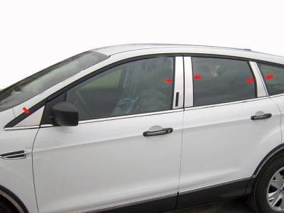 Black Horse Off Road - Pillar Post Trims-Chrome-2013-2016 Ford Escape|Black Horse Off Road - Image 2