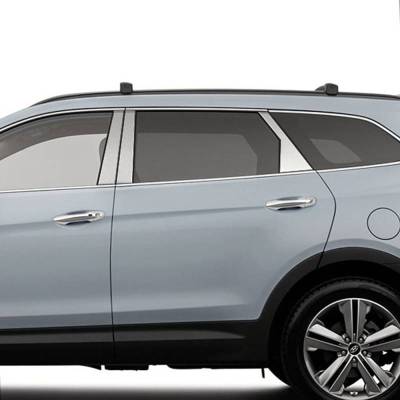 Pillar Post Trims-Chrome-2013-2016 Hyundai Santa Fe|Black Horse Off Road