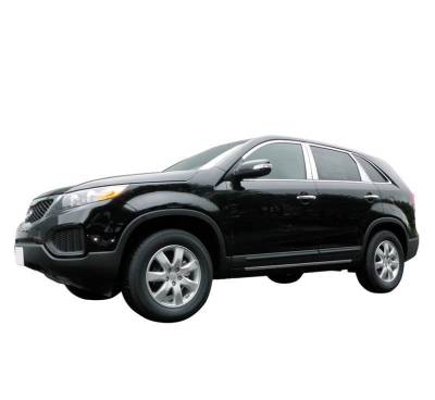 Pillar Post Trims-Chrome-2011-2014 Kia Sorento|Black Horse Off Road