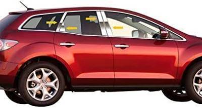 Black Horse Off Road - Pillar Post Trims-Chrome-2007-2012 Mazda CX-7|Black Horse Off Road - Image 2