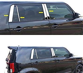 Pillar Post Trims-Chrome-2008-2014 Scion xB|Black Horse Off Road