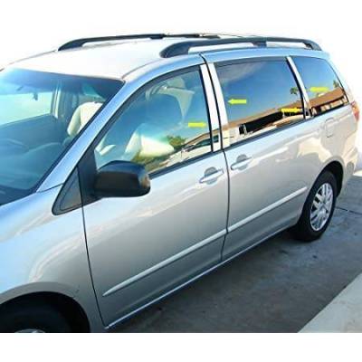 Black Horse Off Road - Pillar Post Trims-Chrome-2004-2010 Toyota Sienna|Black Horse Off Road - Image 3