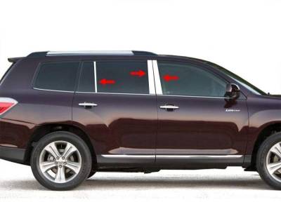 Pillar Post Trims-Chrome-2014-2016 Toyota Highlander|Black Horse Off Road