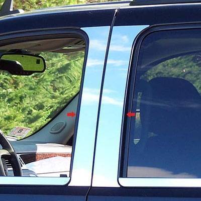 Pillar Post Trims-Chrome-Ford F-250 Super Duty/Ford F-350 Super Duty/Ford F-450 Super Duty/Ford F-550 Super Duty|Black Horse Off Road