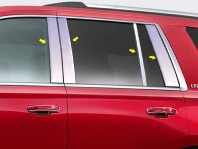 Black Horse Off Road - Pillar Post Trims-Chrome-2015-2016 Cadillac Escalade ESV/2015-2016 GMC Yukon XL|Black Horse Off Road - Image 5