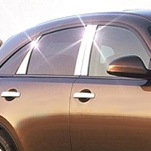 Pillar Post Trims-Chrome-2003-2008 Infiniti FX|Black Horse Off Road