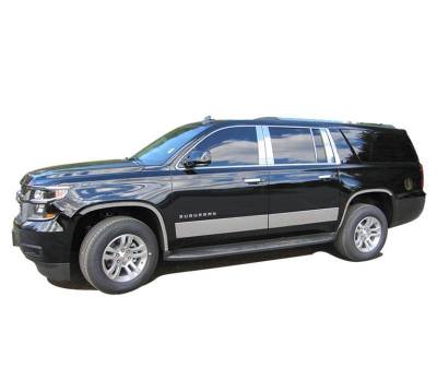 Pillar Post Trims-Chrome-2015-2016 Chevrolet Suburban|Black Horse Off Road