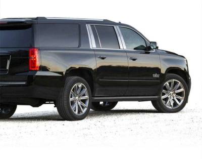 Black Horse Off Road - Pillar Post Trims-Chrome-2015-2016 Chevrolet Suburban|Black Horse Off Road - Image 4