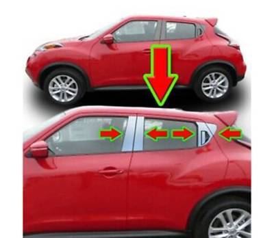 Black Horse Off Road - Pillar Post Trims-Chrome-2011-2016 Nissan Juke|Black Horse Off Road - Image 2