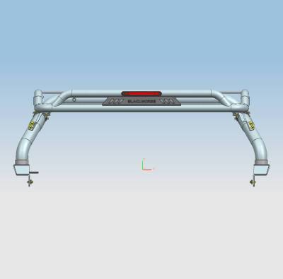 Black Horse Off Road - ATLAS Roll Bar Ladder Rack-Black-2022-2023 Nissan Frontier|Black Horse Off Road - Image 16