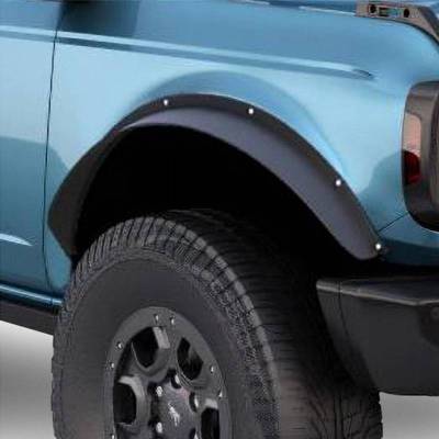 Front & Rear Fender Flares-Black-2021-2024 Ford Bronco|Black Horse Off Road