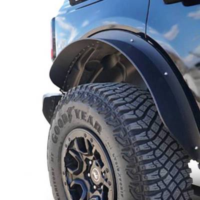 Fender Flares-Black-2021-2024 Ford Bronco|Black Horse Off Road