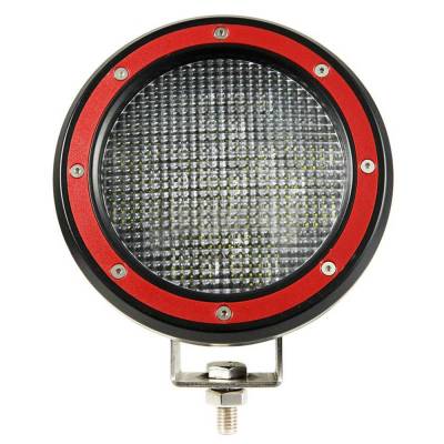Black Horse Off Road - A Bar With Set of 5.3" Red Trim Rings LED Flood Lights-Stainless Steel-2021-2023 Nissan Rogue|Black Horse Off Road - Image 4