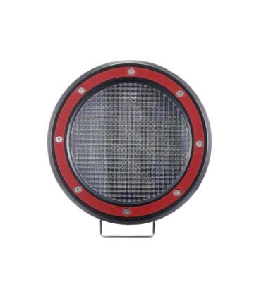 Black Horse Off Road - Bull Bar With Set of 5.3" Red Trim Rings LED Flood Lights-Black-1999-2004 Jeep Grand Cherokee|Black Horse Off Road - Image 9