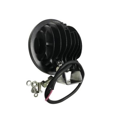 Black Horse Off Road - SPARTAN Grille Guard With Set of 5.3" Red Trim Rings LED Flood Lights-Black-Promaster 1500/Promaster 2500/Promaster 3500|Black Horse Off Road - Image 11