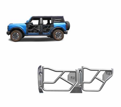 TUBULAR Front & Rear Doors-Metal-2021-2024 Ford Bronco|Black Horse Off Road