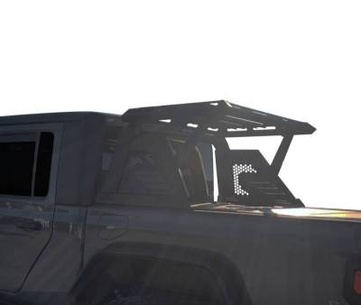 Black Horse Off Road - ARMOUR II Roll Bar Ladder Rack W/Basket-Black-2019-2024 Ford Ranger|Black Horse Off Road - Image 16