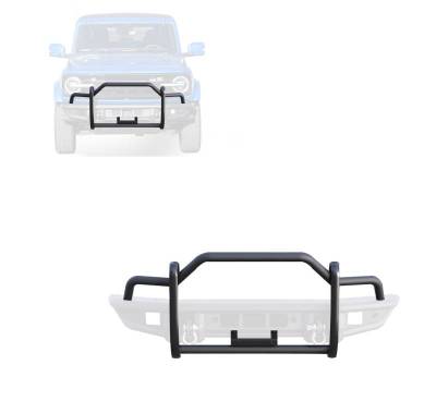 TUBULAR Grille Guard Light Duty-Matte Black-2021-2024 Ford Bronco|Black Horse Off Road