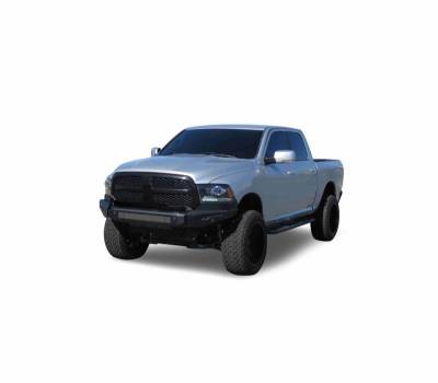 Black Horse Off Road - ARMOUR II Heavy Duty Modular Front Bumper-Bumper Only-Matte Black-2013-2018 Ram 1500/2019-2024 Ram 1500 Classic|Black Horse Off Road - Image 4