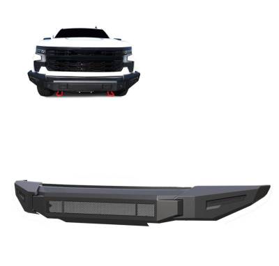 ARMOUR II Heavy Duty Modular Front Bumper-Bumper Only-Matte Black-2022-2024 Chevrolet Silverado 1500|Black Horse Off Road