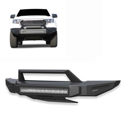 ARMOUR II Heavy Duty Modular Front Bumper Kit-Matte Black-2022-2024 Chevrolet Silverado 1500|Black Horse Off Road