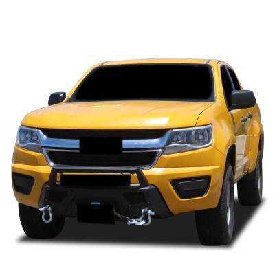 ARMOUR III Heavy Duty Front Winch Bumper-Textured Black-2015-2020 Chevrolet Colorado|Black Horse Off Road