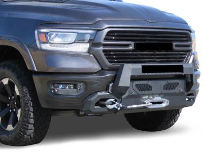 Black Horse Off Road - ARMOUR III Heavy Duty Front Winch Bumper-Textured Black-2019-2024 Ram 1500|Black Horse Off Road - Image 6