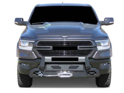 Black Horse Off Road - ARMOUR III Heavy Duty Front Winch Bumper-Textured Black-2019-2024 Ram 1500|Black Horse Off Road - Image 7