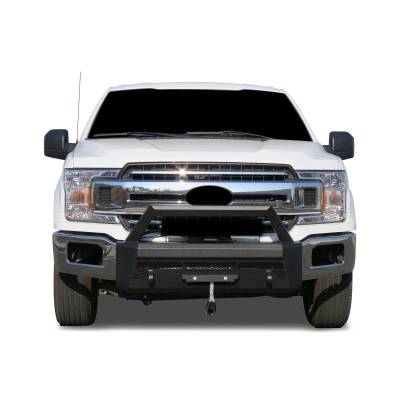 ARMOUR III Heavy Duty Front Winch Bumper-Textured Black-2018-2020 Ford F-150|Black Horse Off Road