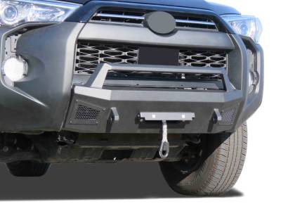 Black Horse Off Road - ARMOUR III Heavy Duty Front Winch Bumper-Textured Black-2014-2024 Toyota 4Runner|Black Horse Off Road - Image 7