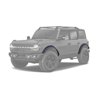 FENDER FLARES RIVETED Style-Black-2021-2023 Ford Bronco Sport|Black Horse off Road