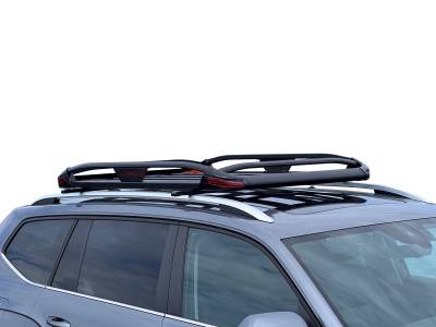 Black Horse Off Road - Black Horse | TRAVELER Aluminum Roof Mounted Cargo Basket Rack | 63"x43"x6" | Black | Compatible with cars trucks SUVs | TR-RB6343 - Image 11