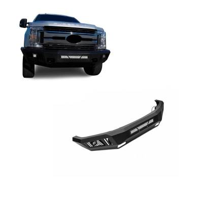 ARMOUR Heavy Duty Front Bumper Kit-Matte Black-2017-2022 Ford F-250 Super Duty/2017-2022 Ford F-350 Super Duty|Black Horse Off Road