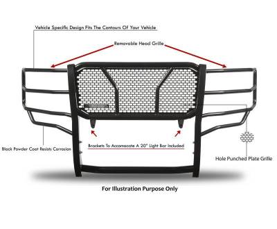 Black Horse Off Road - RUGGED HD Grille Guard-Black-2021-2024 Ford F-150|Black Horse Off Road - Image 14