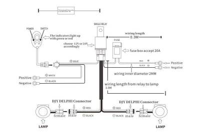 Black Horse Off Road - A Bar With Set of 5.3".Black Trim Rings LED Flood Lights-Black-2003-2014 Mitsubishi Endeavor|Black Horse Off Road - Image 11