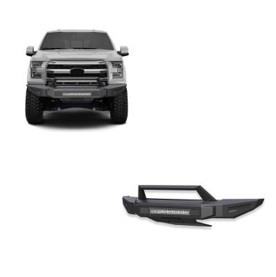 ARMOUR II Heavy Duty Modular Front Bumper Kit-Matte Black-2015-2017 Ford F-150|Black Horse Off Road