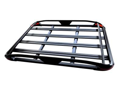 Black Horse Off Road - Black Horse | TRAVELER Aluminum Roof Mounted Cargo Basket Rack | 63"x43"x6" | Black | Compatible with cars trucks SUVs | TR-RB6343 - Image 12