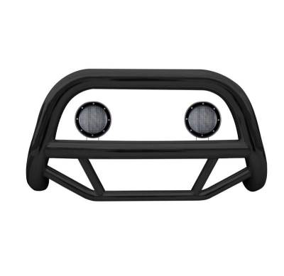 Black Horse Off Road - MAX Bull Bar With Set of 5.3".Black Trim Rings LED Flood Lights-Black-2007-2012 Hyundai Santa Fe|Black Horse Off Road - Image 2