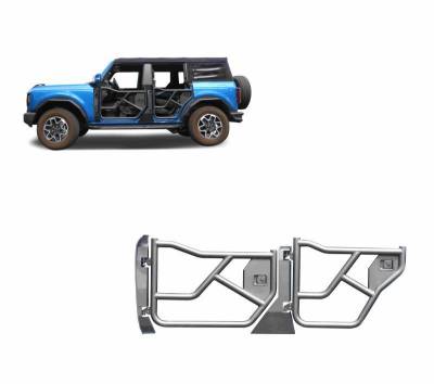 TUBULAR Front & Rear Doors-Metal-2021-2024 Ford Bronco|Black Horse Off Road