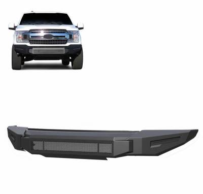 ARMOUR II Heavy Duty Modular Front Bumper-Bumper Only-Matte Black-2018-2020 Ford F-150|Black Horse Off Road