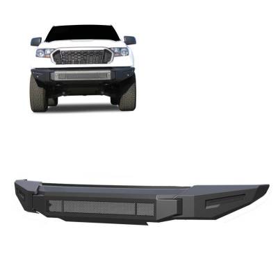 ARMOUR II Heavy Duty Modular Front Bumper-Bumper Only-Matte Black-2019-2023 Ford Ranger|Black Horse Off Road