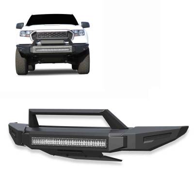 ARMOUR II Heavy Duty Modular Front Bumper Kit-Matte Black-2019-2023 Ford Ranger|Black Horse Off Road