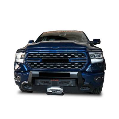 Black Horse Off Road - ARMOUR III Heavy Duty Front Winch Bumper-Textured Black-2019-2024 Ram 1500|Black Horse Off Road - Image 9