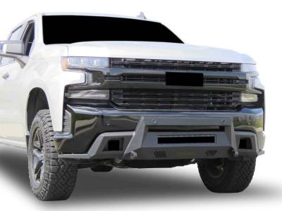 ARMOUR III Light Duty Front Bumper-Textured Black-2019-2021 Chevrolet Silverado 1500/2022-2022 Chevrolet Silvrado 1500 LTD|Black Horse Off Road