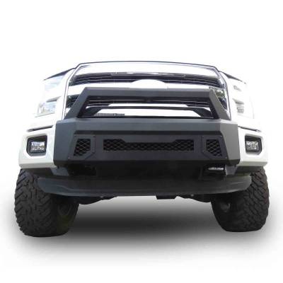 ARMOUR III Light Duty Front Bumper-Textured Black-2015-2017 Ford F-150|Black Horse Off Road