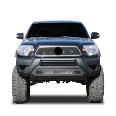 ARMOUR III Light Duty Front Bumper-Textured Black-2012-2015 Toyota Tacoma|Black Horse Off Road