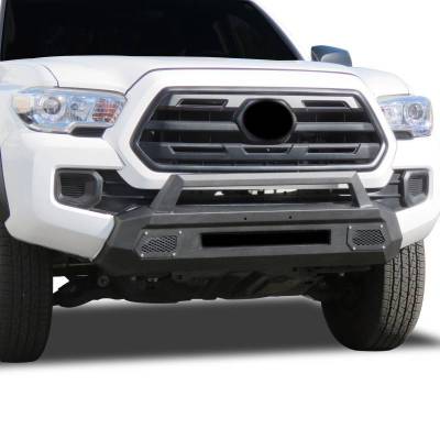 ARMOUR III Light Duty Front Bumper-Textured Black-2016-2023 Toyota Tacoma|Black Horse Off Road