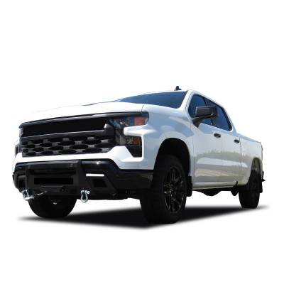 ARMOUR III Heavy Duty Front Winch Bumper-Textured Black-2022-2024 Chevrolet Silverado 1500|Black Horse Off Road